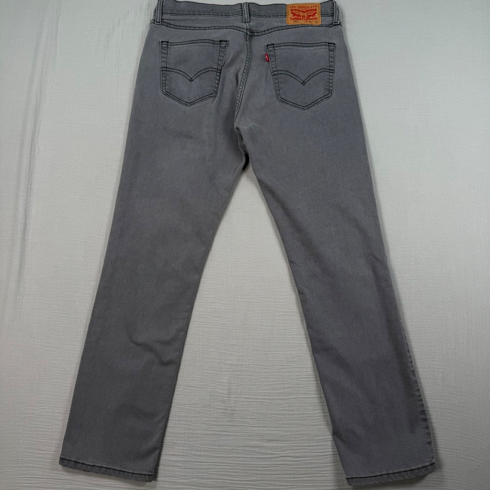 Levis 511 Mens 34x32 (33x30) Slim Fit Jeans Gray Denim Grunge Punk Fade Street - Picture 3 of 7